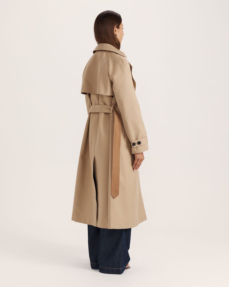 Aura Classic Trench Coat in FAWN