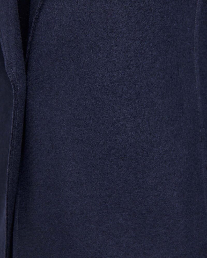 Karla Wool Long Coat in MIDNIGHT
