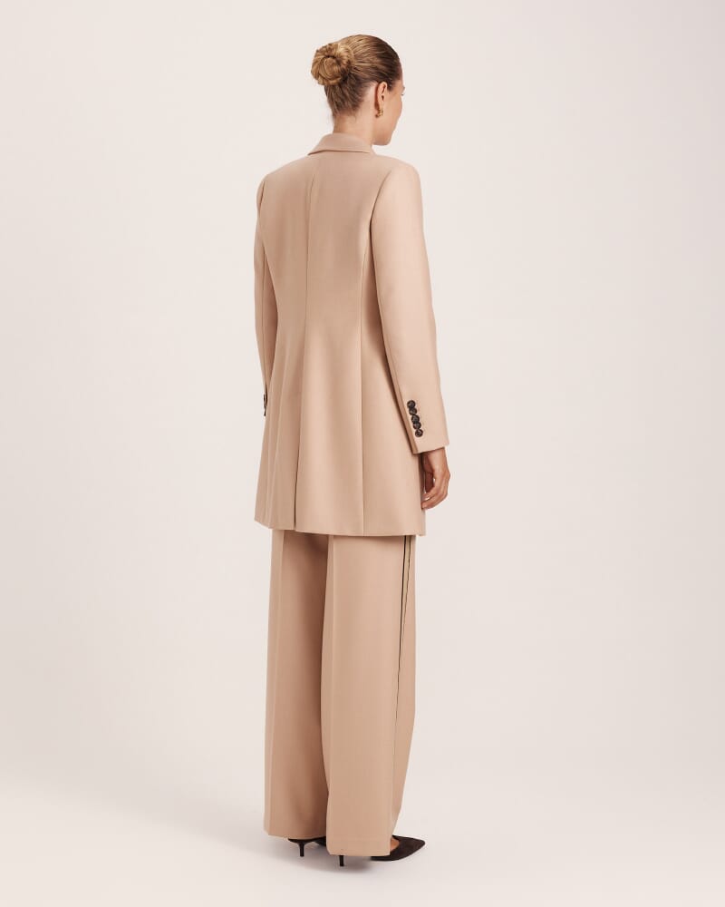 Prudence Wool Car Coat in BISCUIT