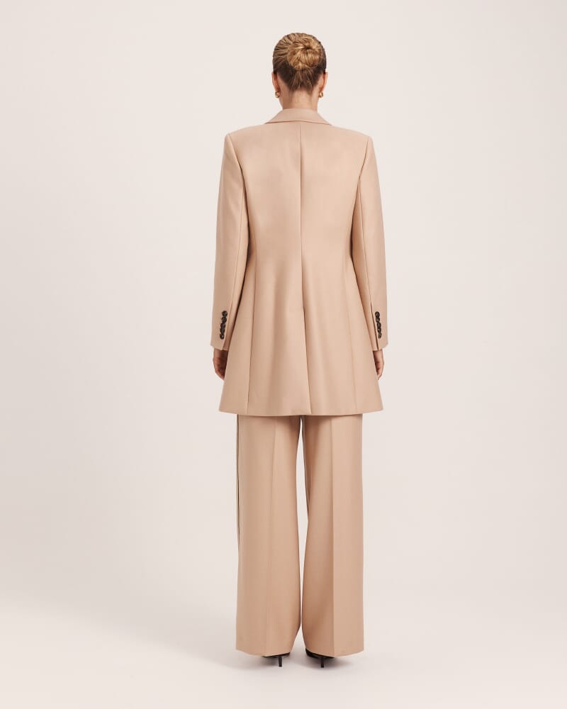 Prudence Wool Car Coat in BISCUIT