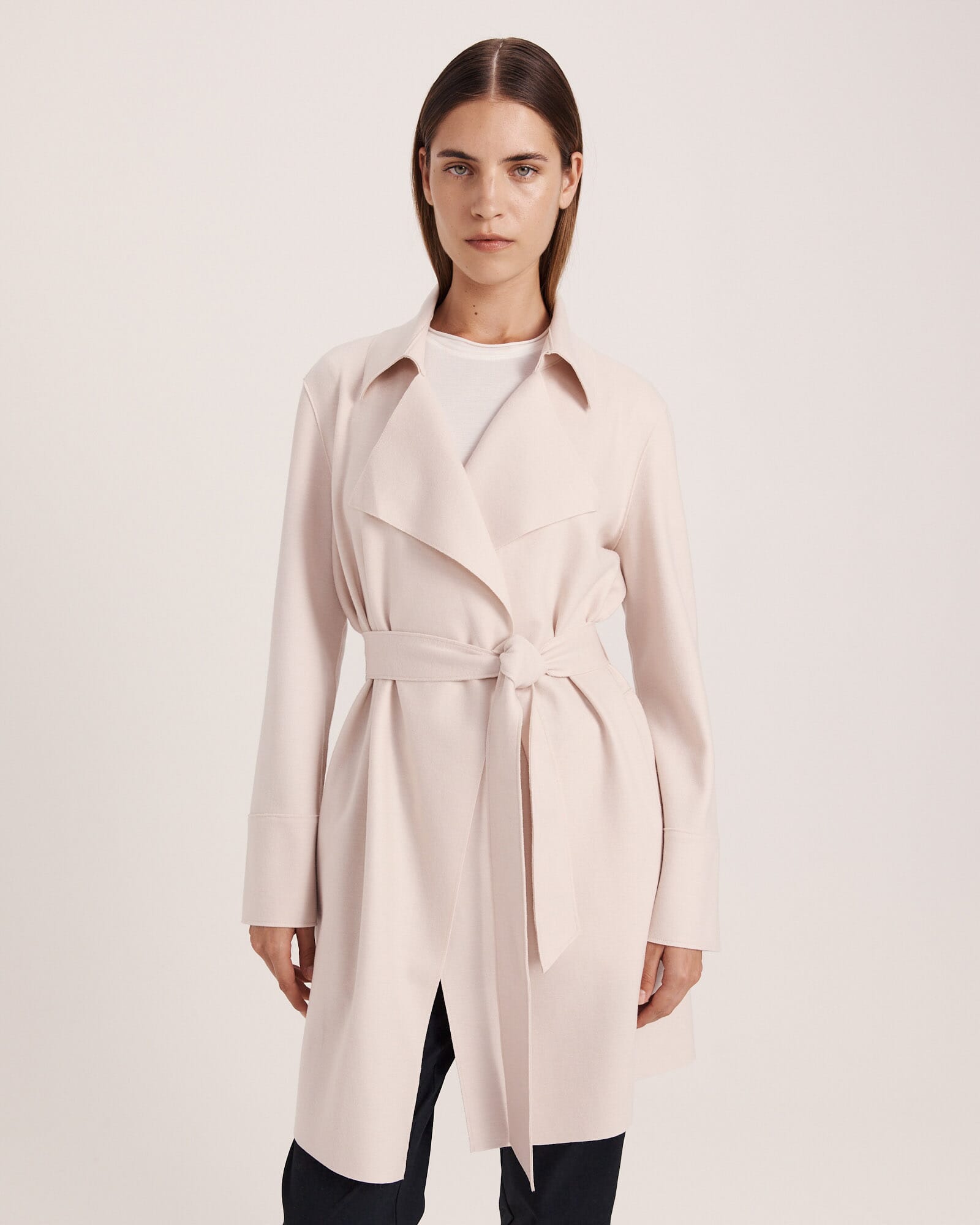 Karla Wool Short Trench