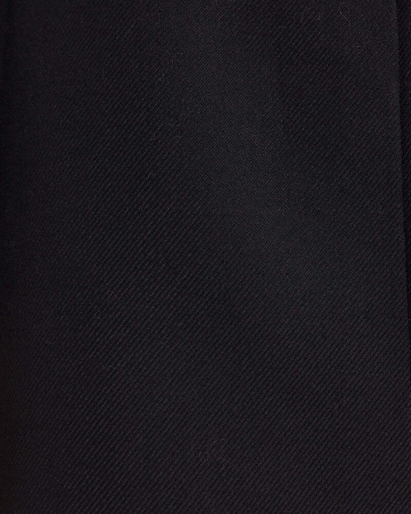 Prudence Wool Long Coat in BLACK