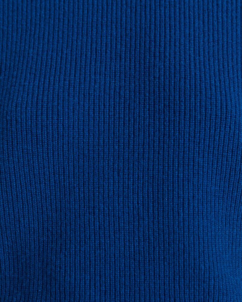 Nora Wool Cashmere Crew Knit in COBALT