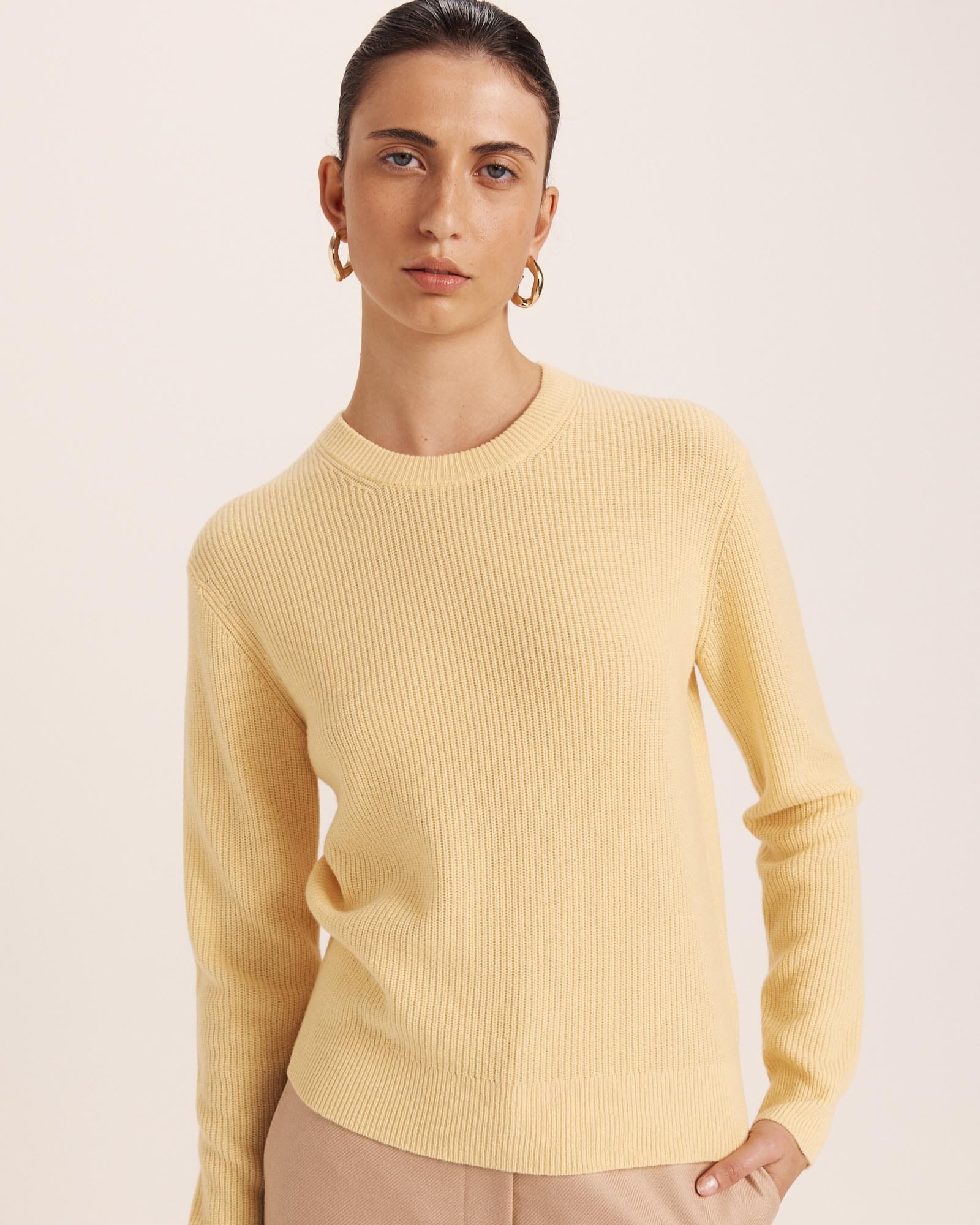 Nora Wool Cashmere Crew Knit
