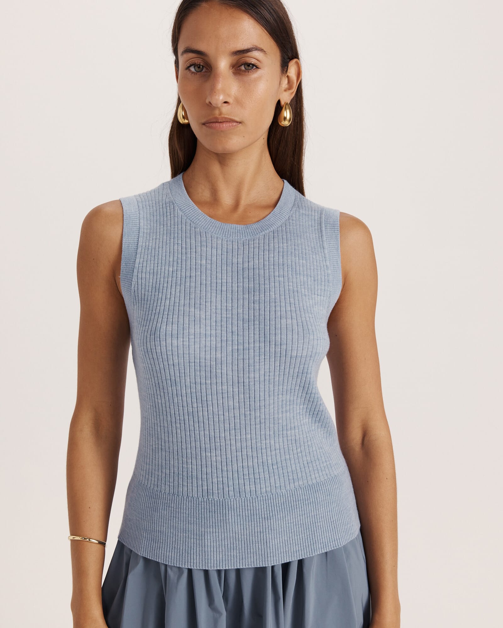 Franka Merino Wool Ribbed Tank