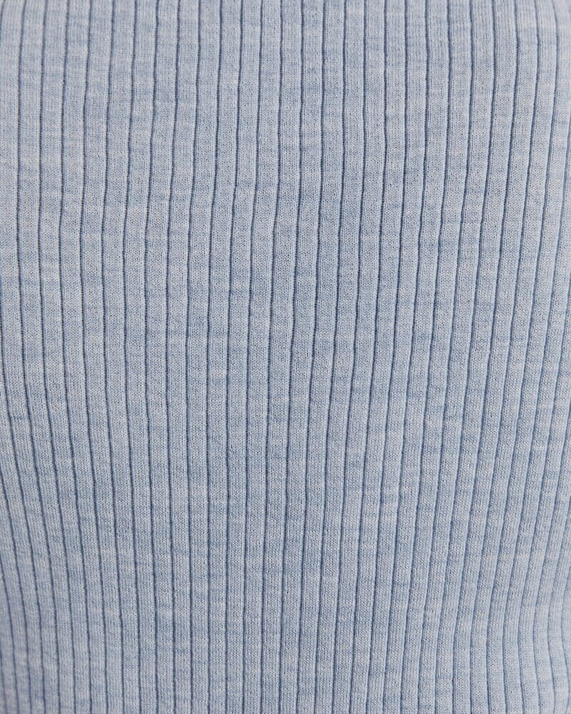 Franka Merino Wool Ribbed Tank in CHAMBRAY
