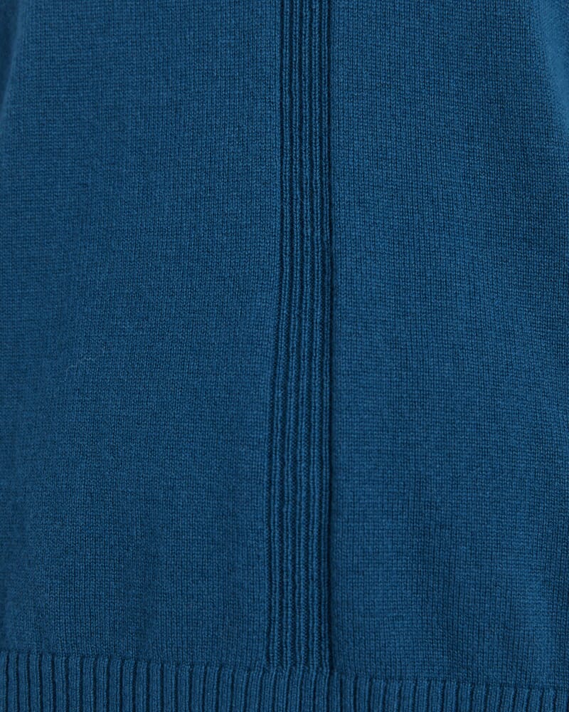 Claudia Wool Roll Neck Knit in PEACOCK