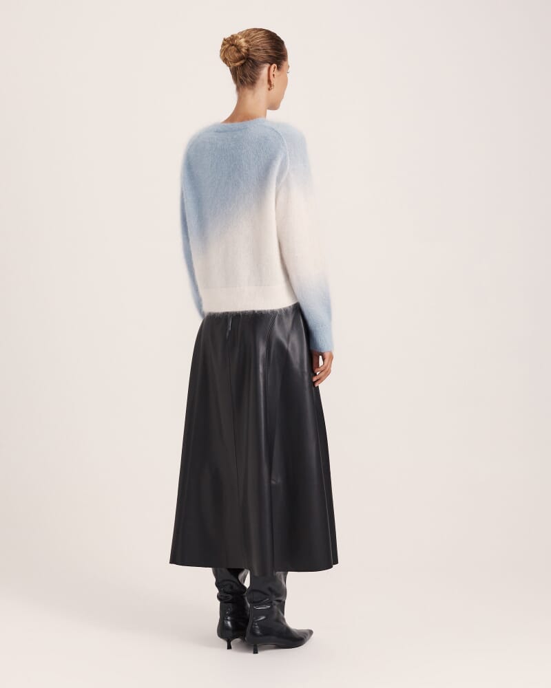 Minnie Mohair Dip Dye Sweater in BABY BLUE