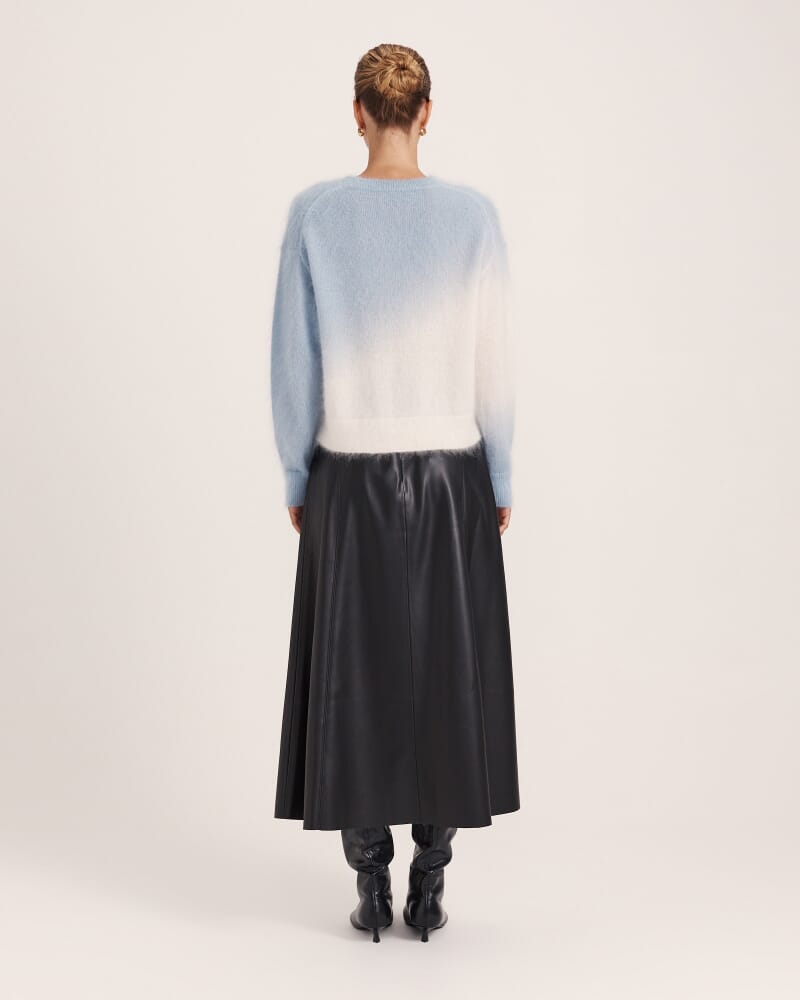 Minnie Mohair Dip Dye Sweater in BABY BLUE