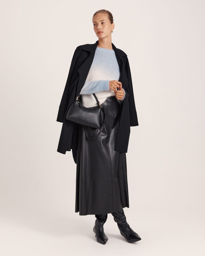 Minnie Mohair Dip Dye Sweater in BABY BLUE