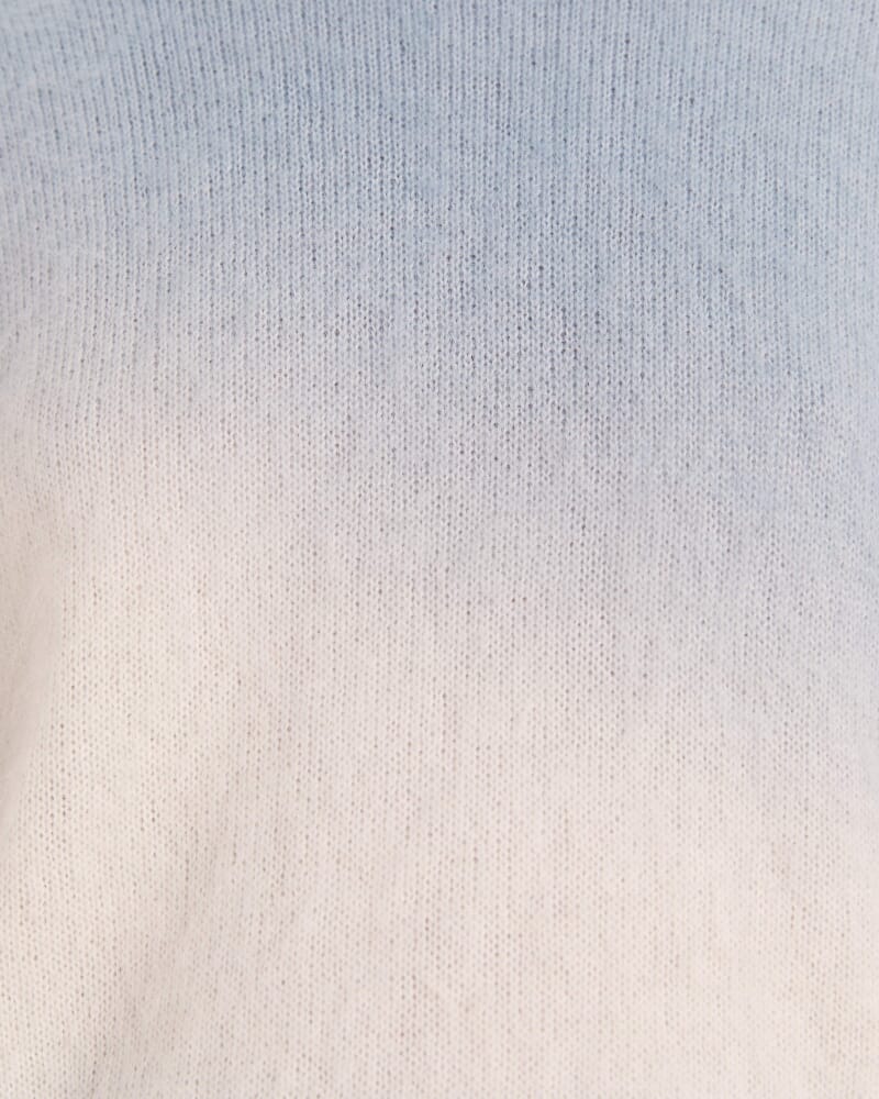 Minnie Mohair Dip Dye Sweater in BABY BLUE