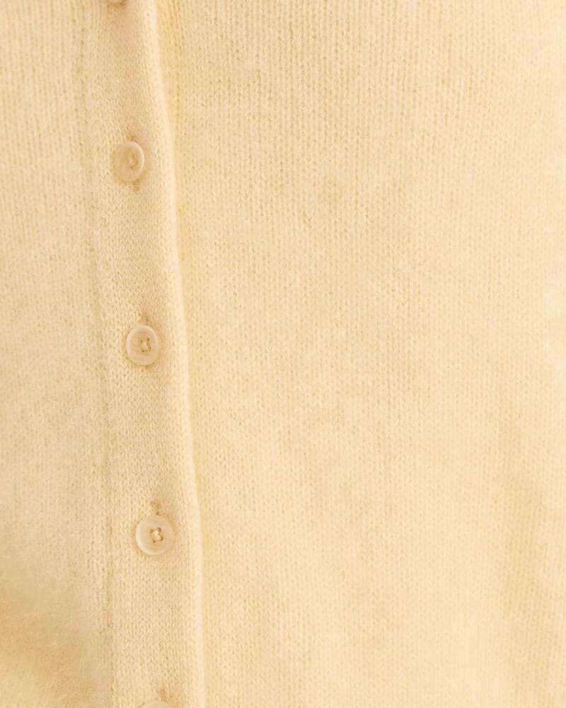 Wynter Wool Cashmere Cardigan in SUNSHINE