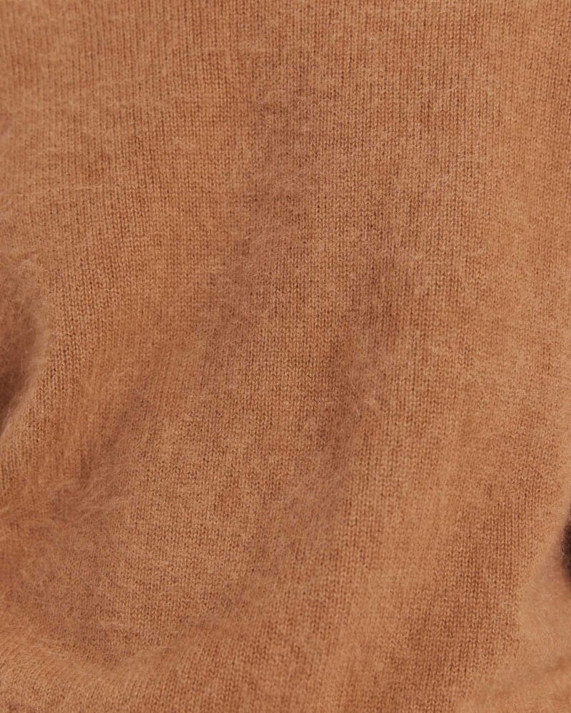 Wynter Wool Cashmere Sweater in WALNUT