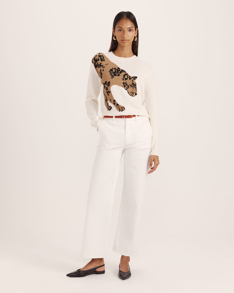 Claudia Wool Jaggar Knit in MULTI