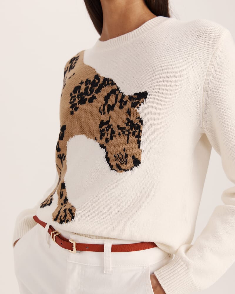 Claudia Wool Jaggar Knit in MULTI