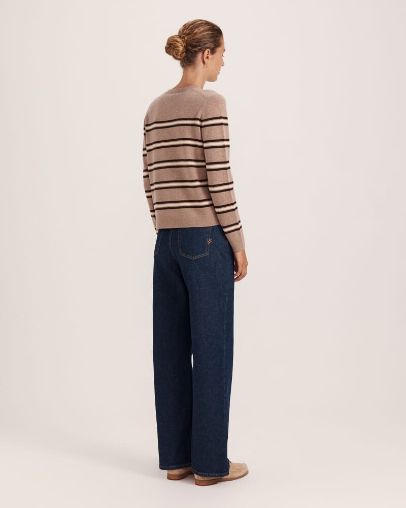 Nora Wool Cashmere Stripe Knit in MULTI
