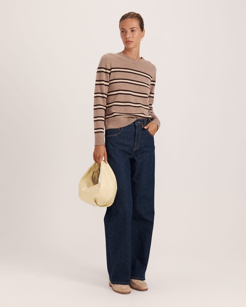 Nora Wool Cashmere Stripe Knit in MULTI