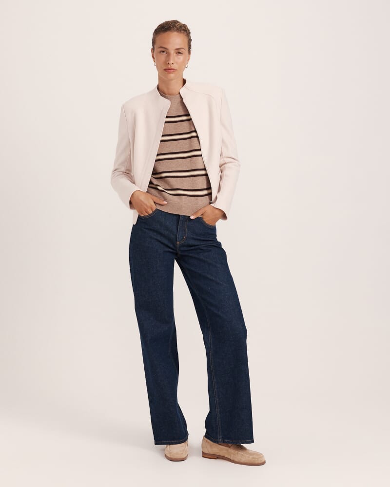 Nora Wool Cashmere Stripe Knit in MULTI