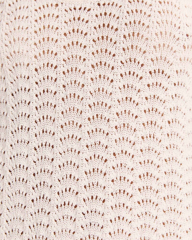 Prue Cotton Crochet Tank in MILK