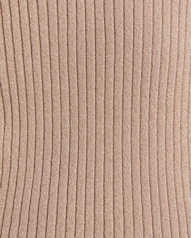 Mariya Sparkling Long Sleeve Top in GOLD