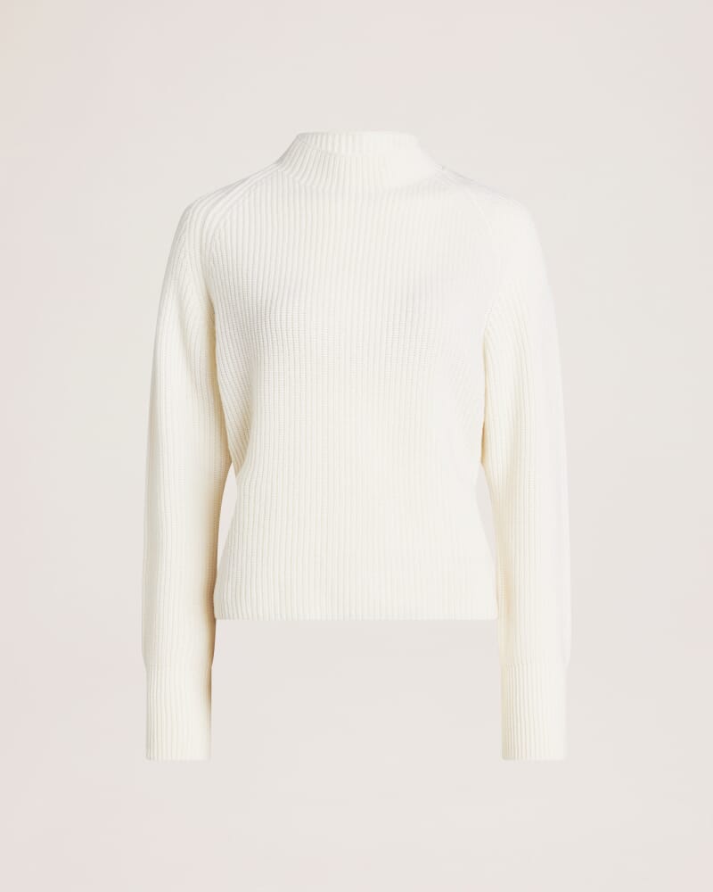 Nora Wool Cashmere Batwing Knit in VANILLA