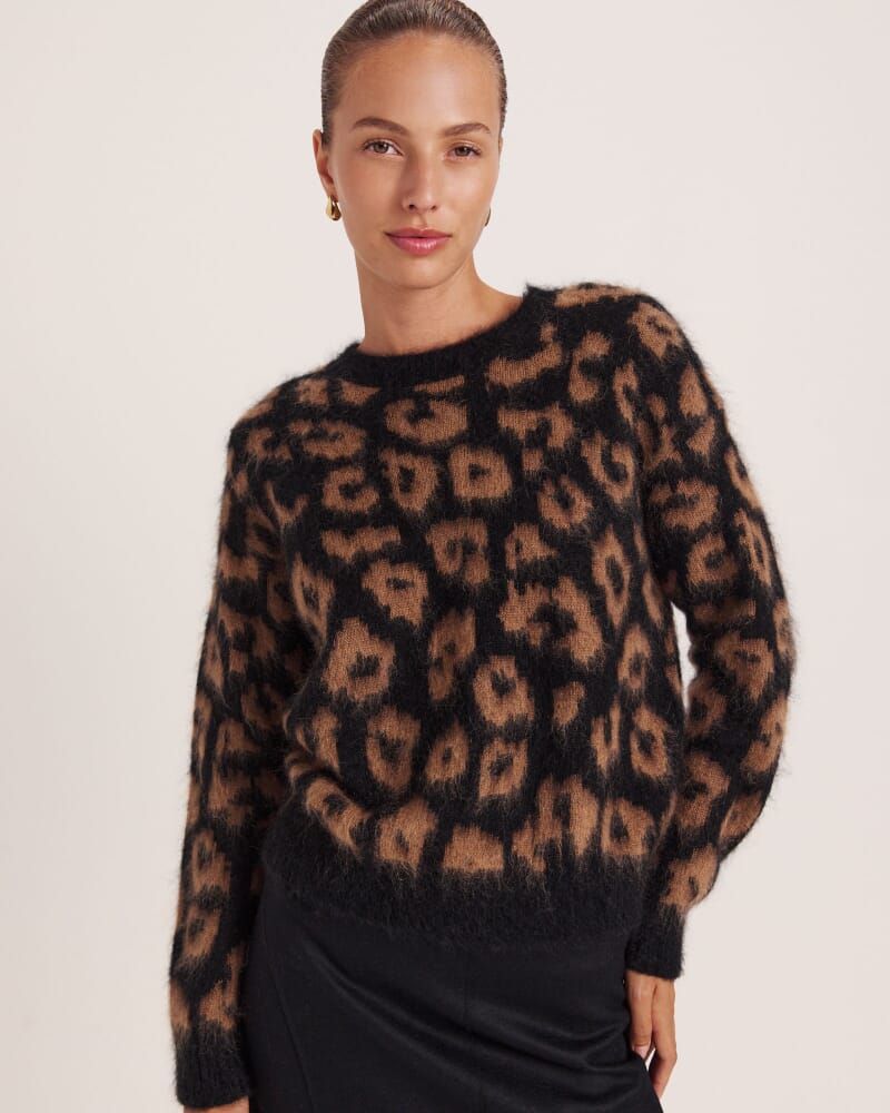 Minnie Mohair Animal Knit in MULTI