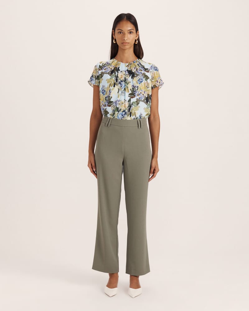 Dharma Slim Leg Pant in GREEN TEA