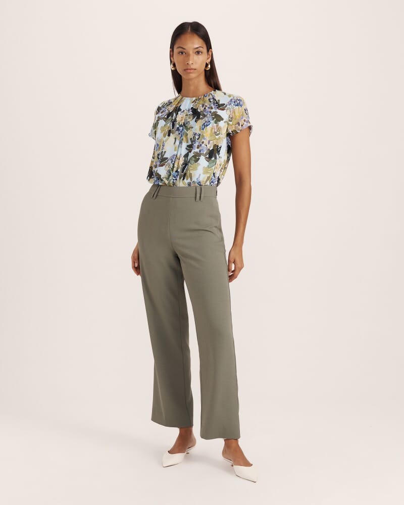 Dharma Slim Leg Pant in GREEN TEA