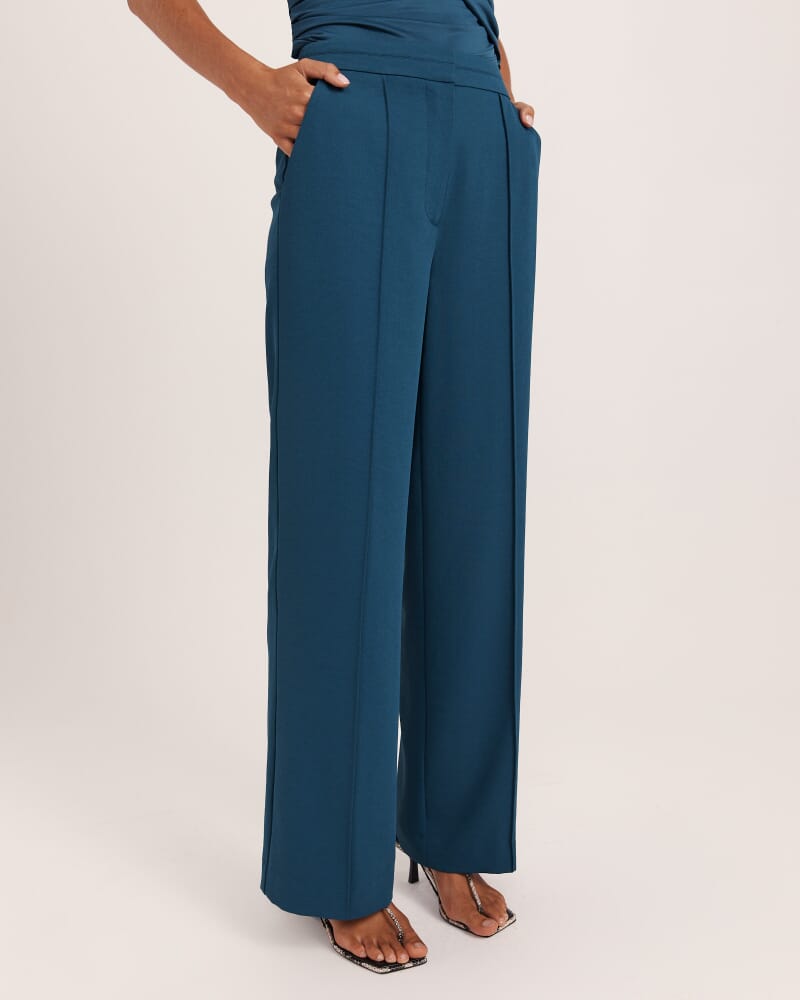 Dharma Pintuck Pant in PEACOCK