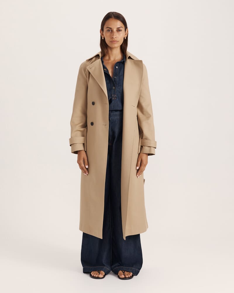 Bridie Wide Leg Trouser in BLUE/BLACK WASH