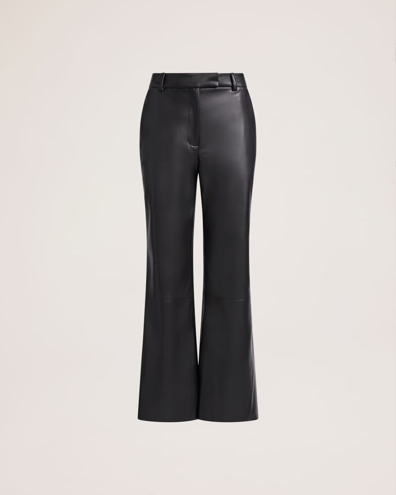 Viv Faux Leather Pant in BLACK