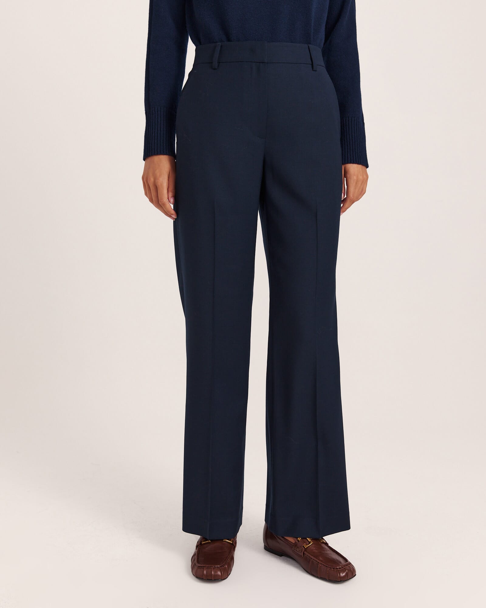 Celeste Wool Straight Leg Pant