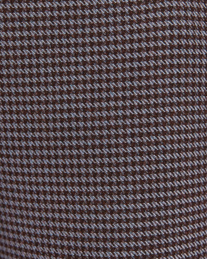 Jill Check Slim Leg Pant in CAROB