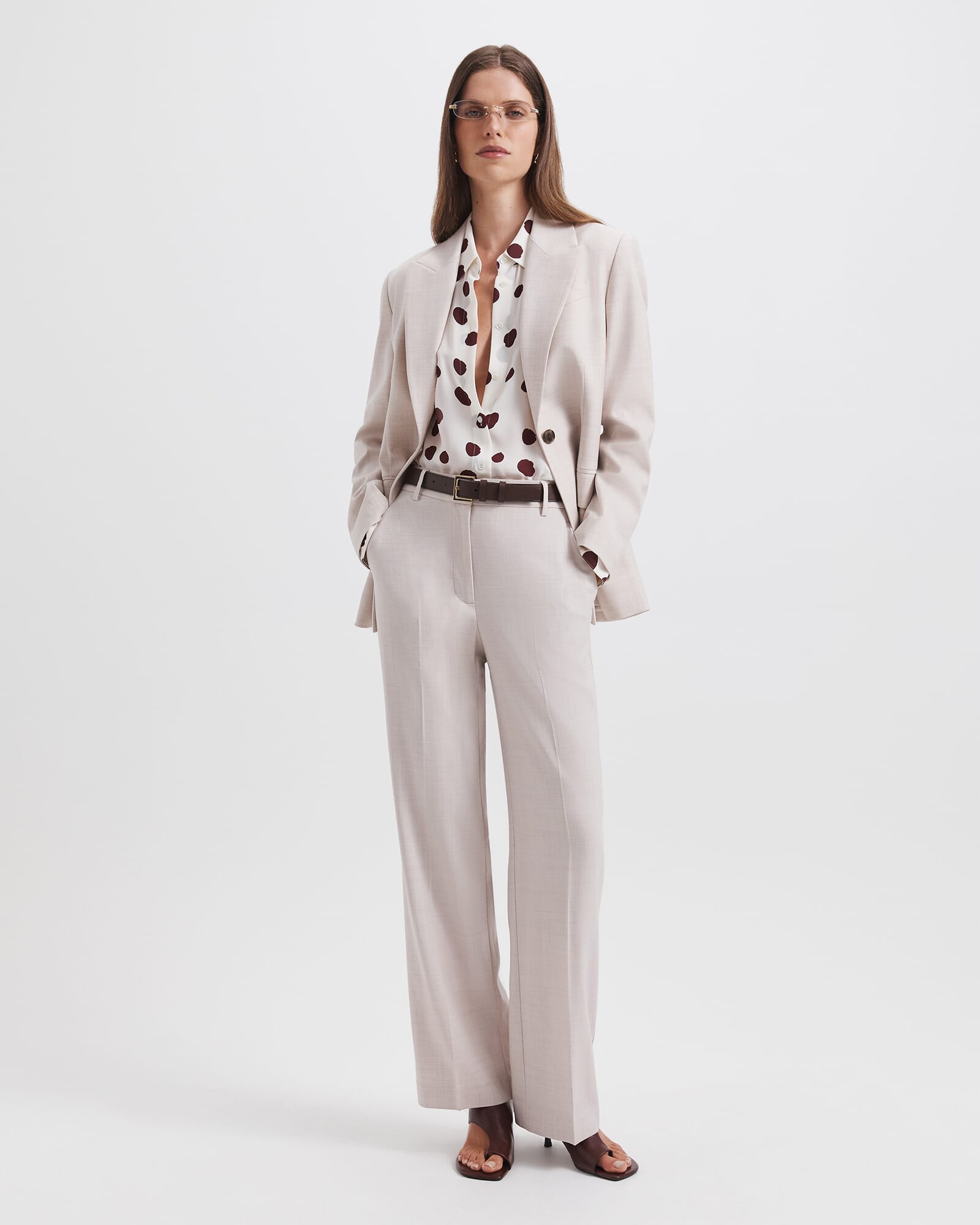 Celeste Wool Straight Leg Pant