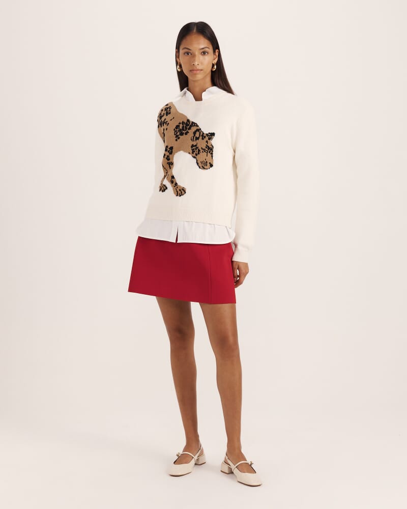 Mia Milano Mini Skirt in RUBY