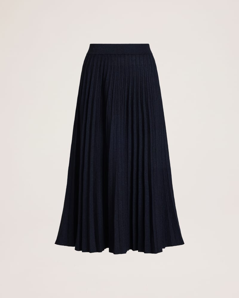 Mariya Sparkling Knit Skirt in FRENCH NAVY