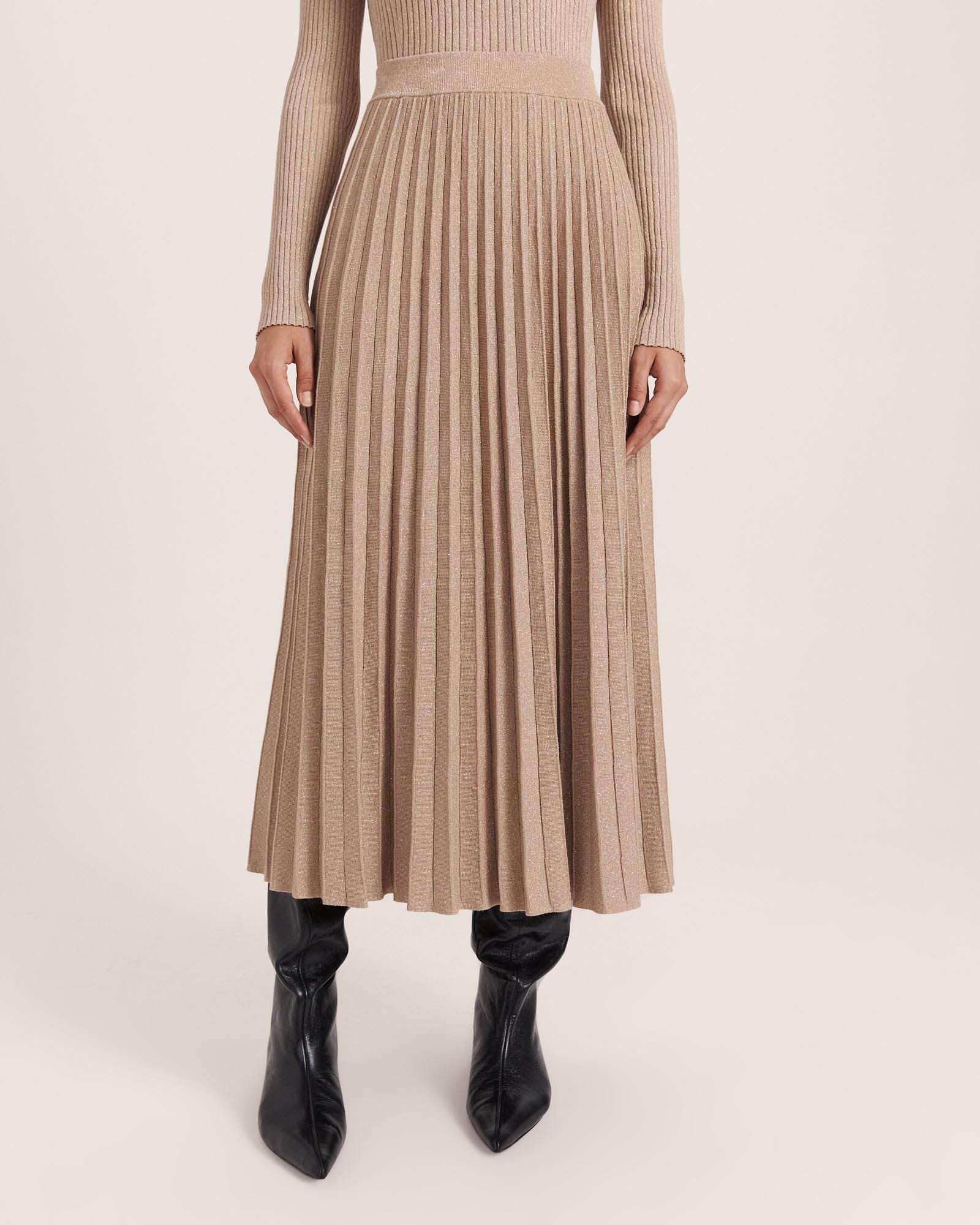 Mariya Sparkling Knit Skirt