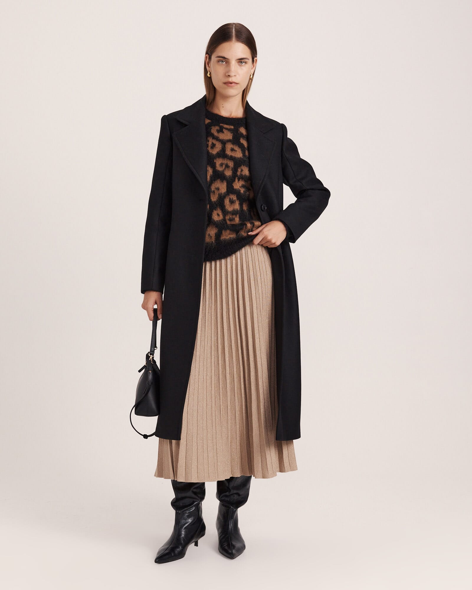 Mariya Sparkling Knit Skirt