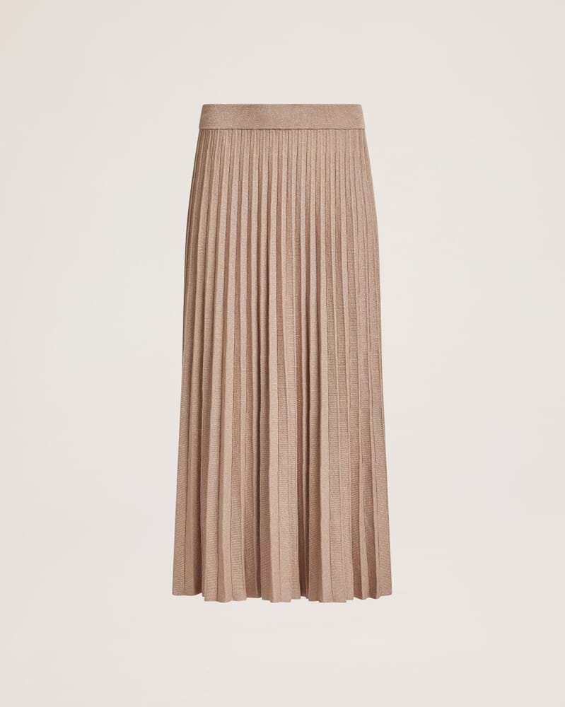 Mariya Sparkling Knit Skirt in GOLD