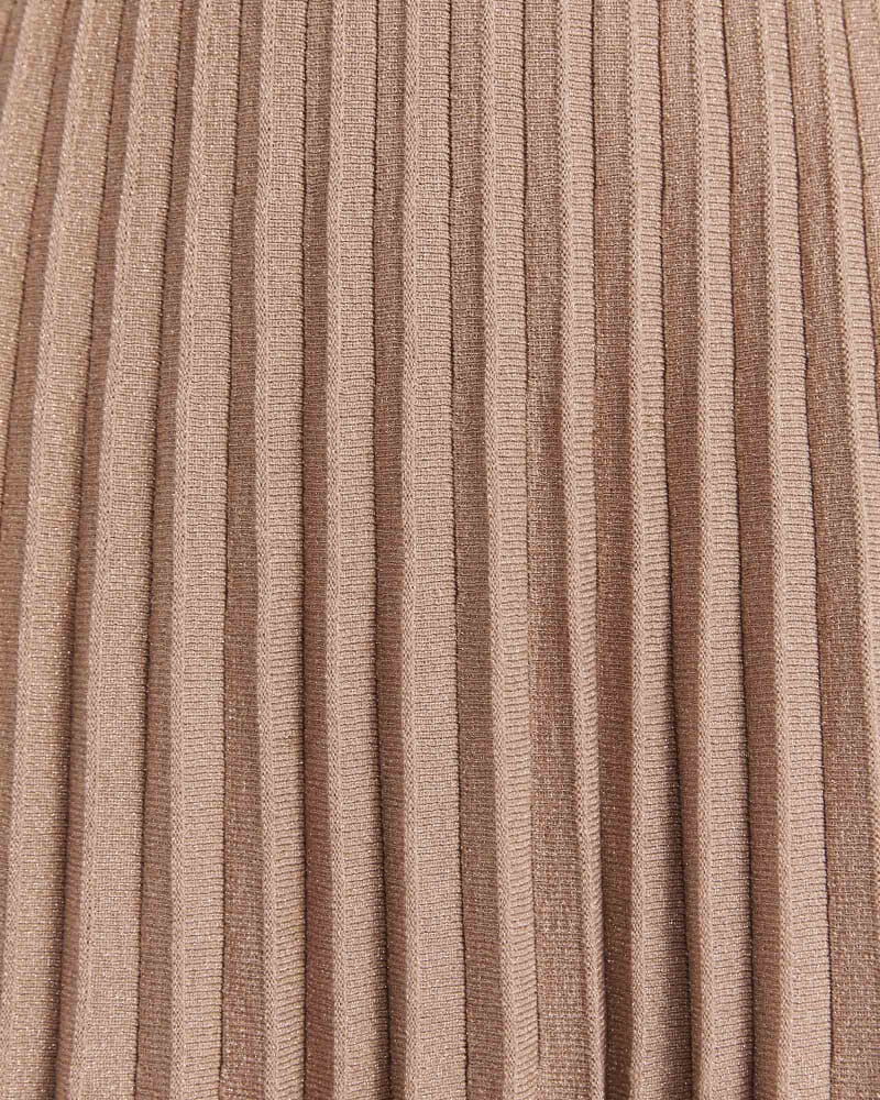 Mariya Sparkling Knit Skirt in GOLD