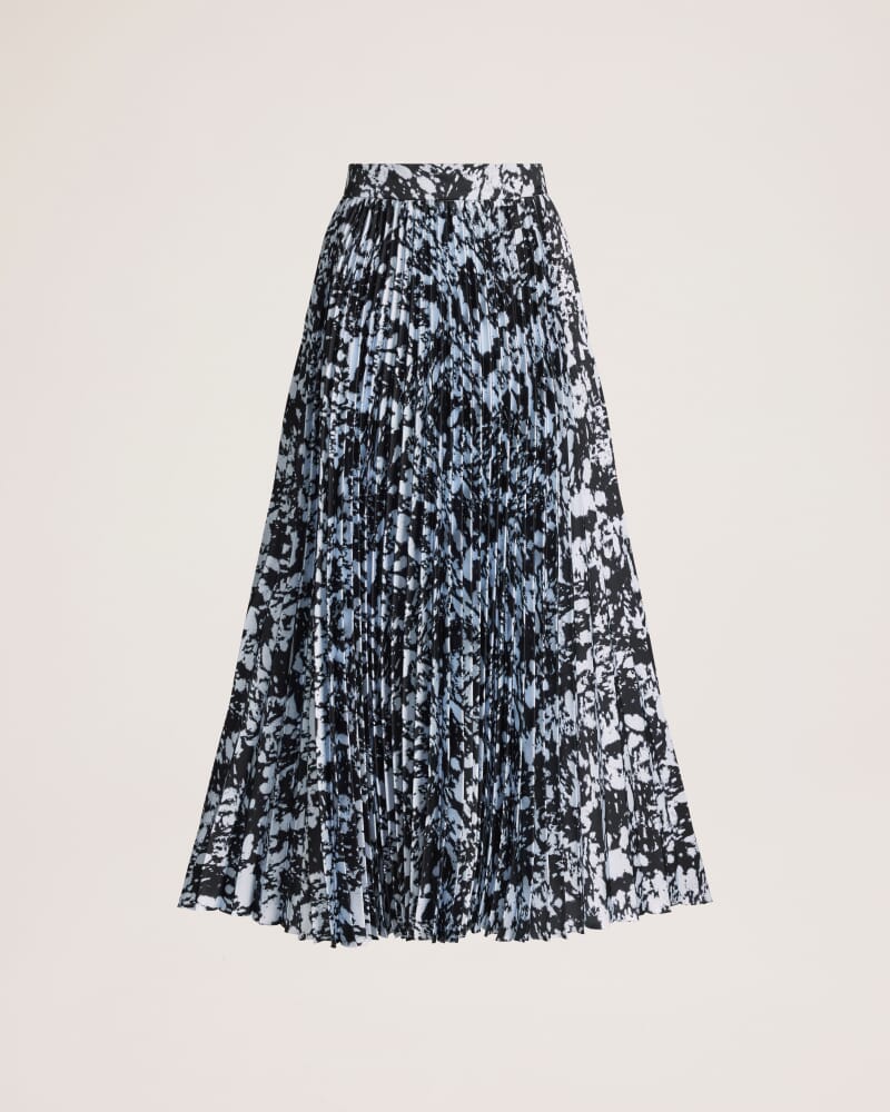Truffle Pleated Midi Skirt in MULTI