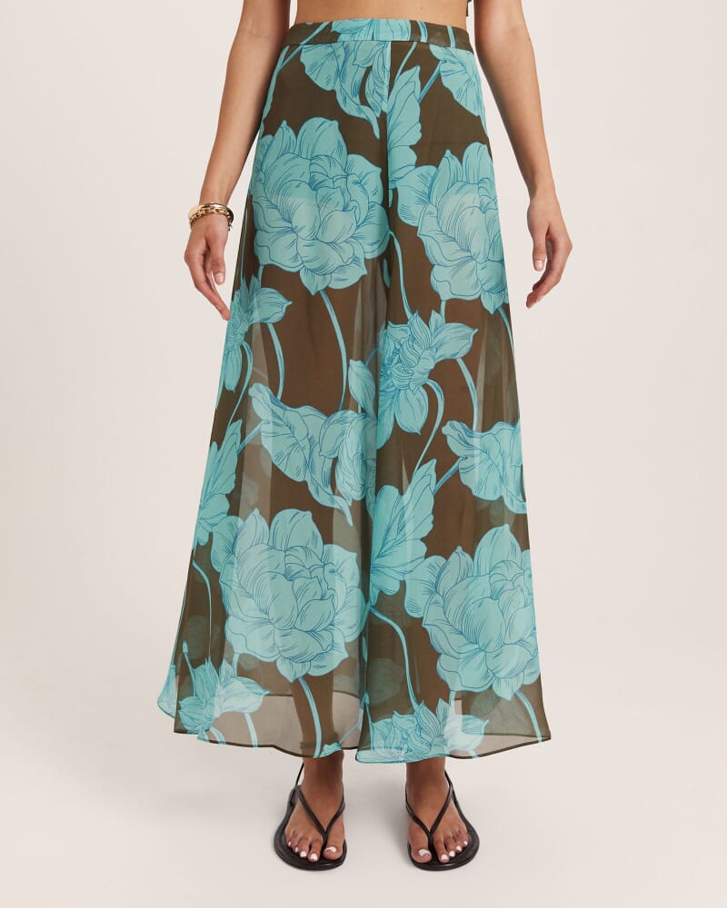 Verdisa Silk Maxi Skirt in MULTI
