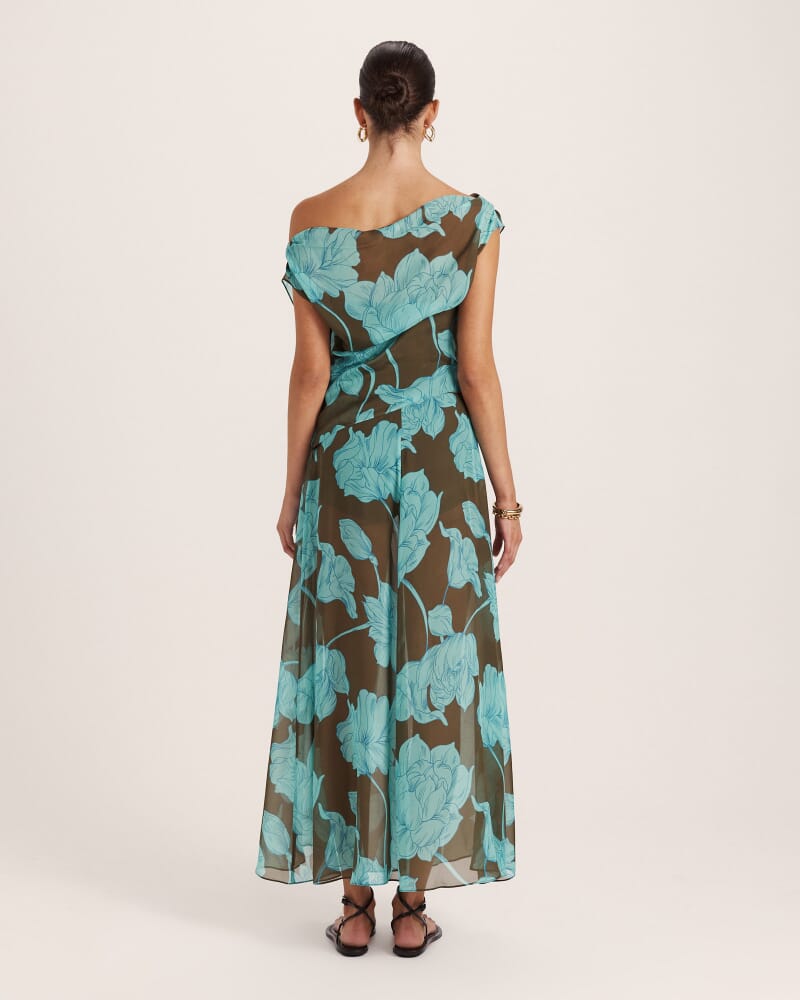Verdisa Silk Maxi Skirt in MULTI