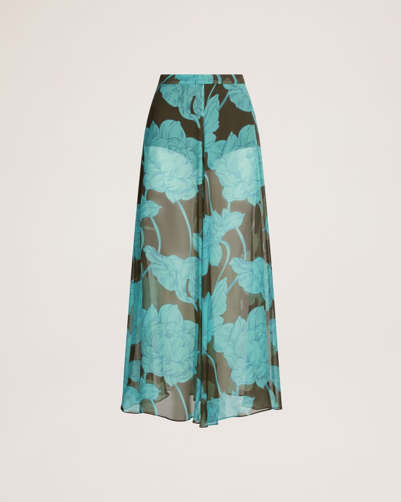 Verdisa Silk Maxi Skirt in MULTI