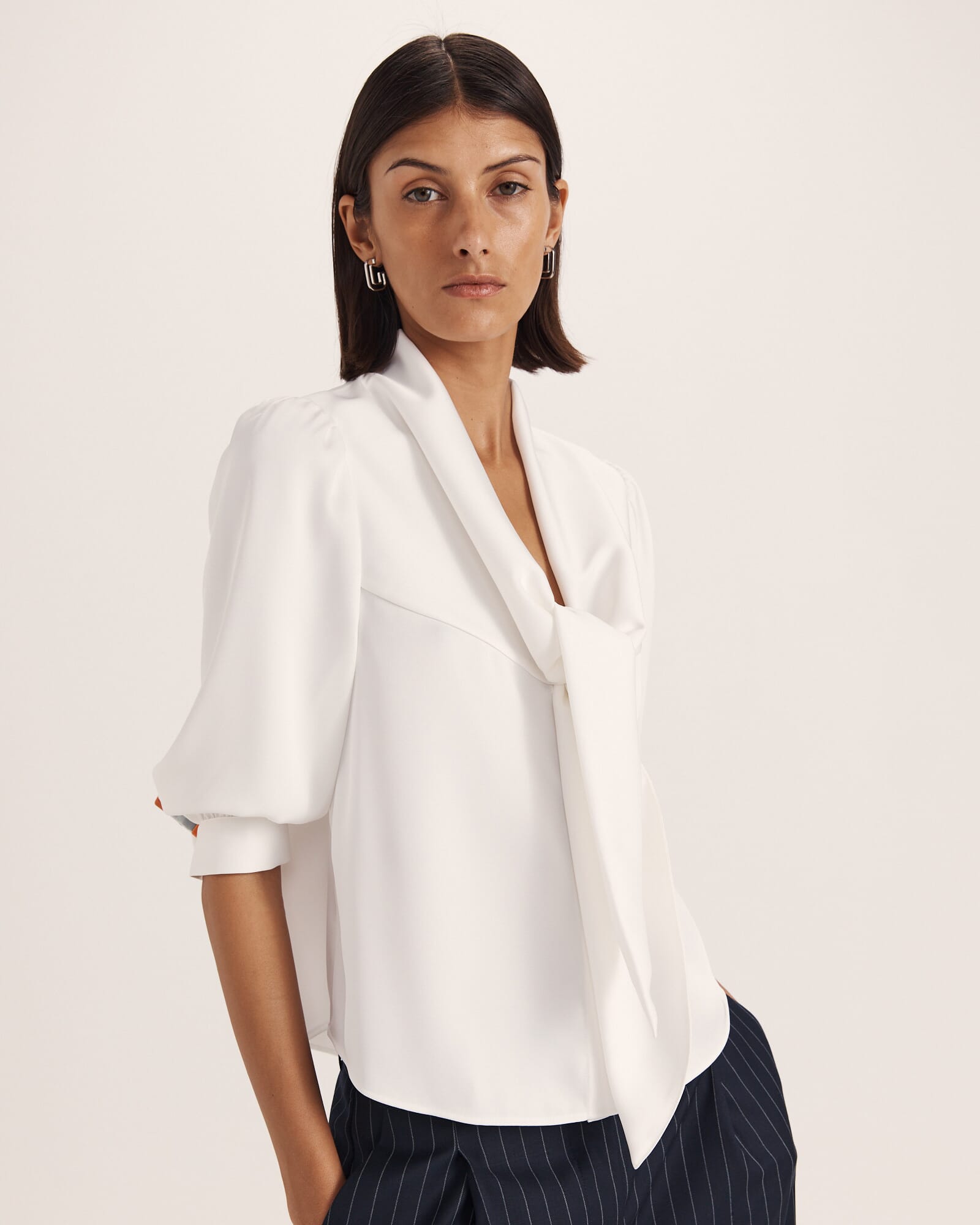 Tina Tie Front Blouse