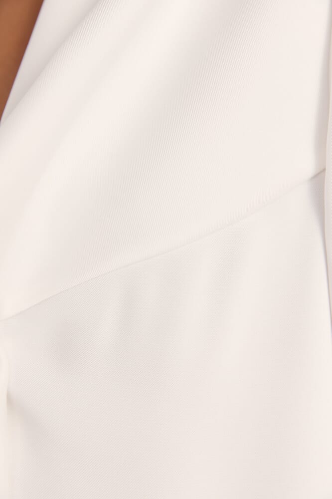 Tina Tie Front Blouse in OFF WHITE