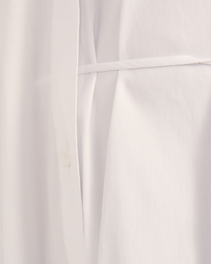 Piper Side Tie Shirt in WHITE