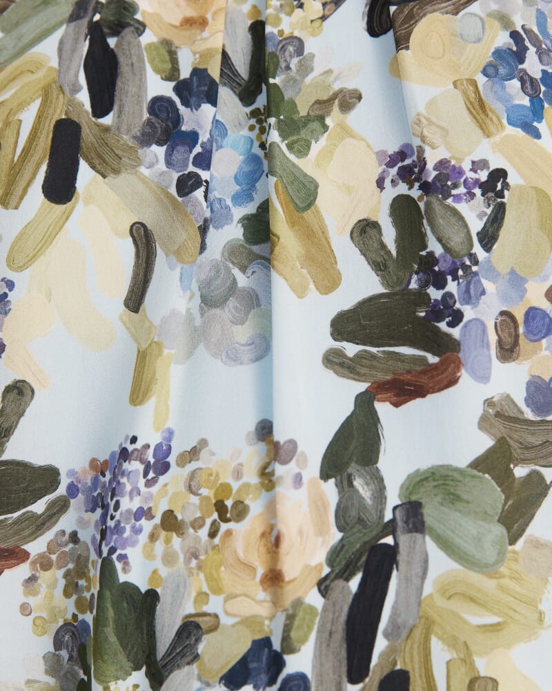 Grove Silk Tuck Detail Top in MULTI