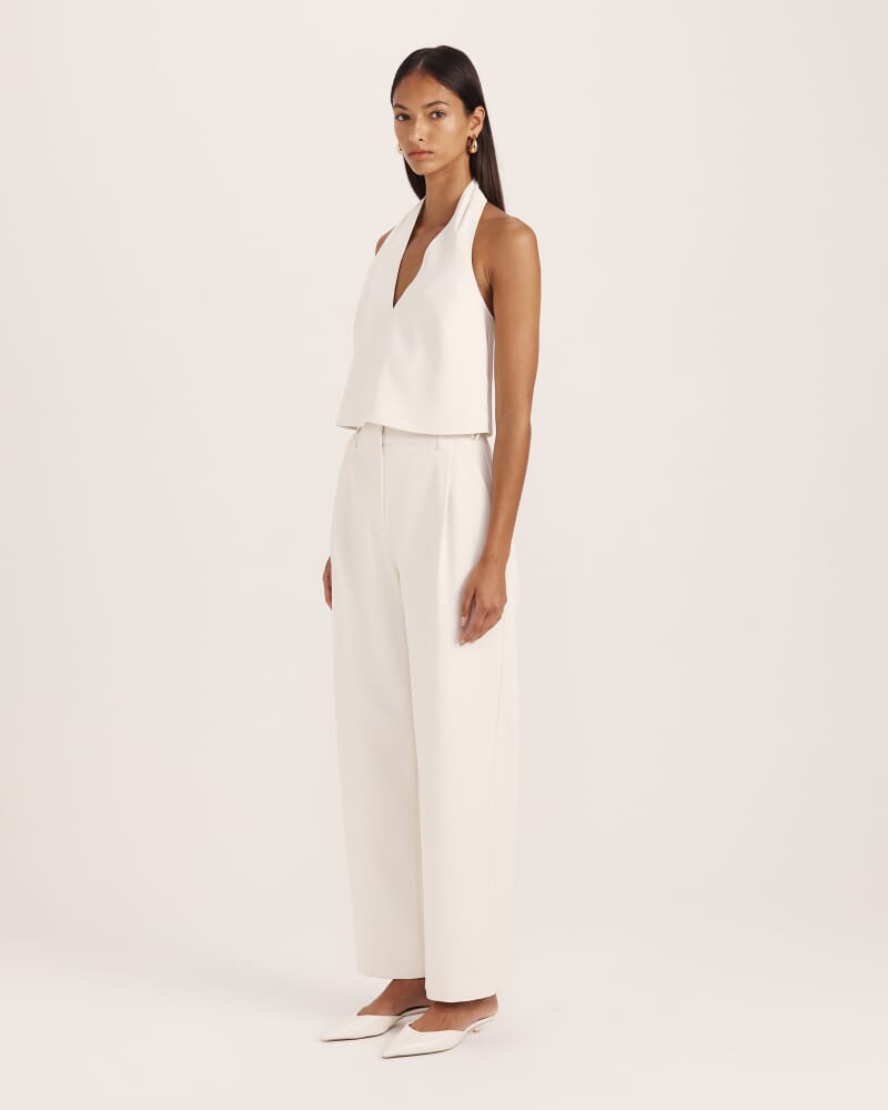 Dharma Halter Top in MILK