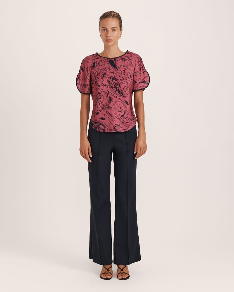 Lakewood Contrast Detail Top in MULTI